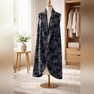 Bryn Walker Long Bamboo Organic Cotton Duster Vest S/M